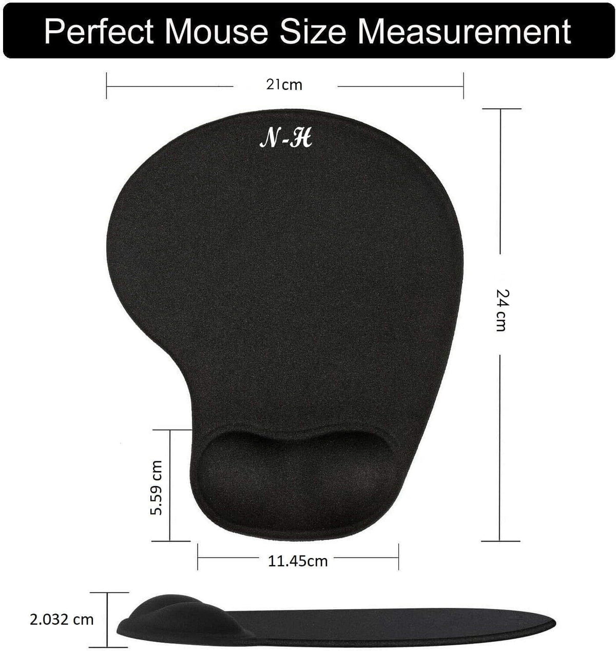 Ergonomic Mouse Pad with Wrist Rest, Lifetime Support