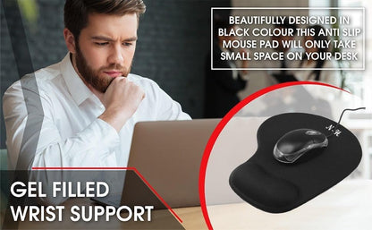 Ergonomic Mouse Pad with Wrist Rest, Lifetime Support