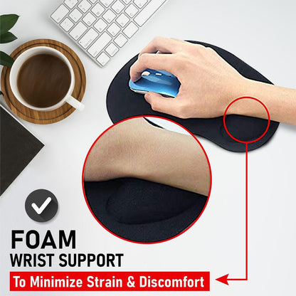 Ergonomic Mouse Pad with Wrist Rest, Lifetime Support