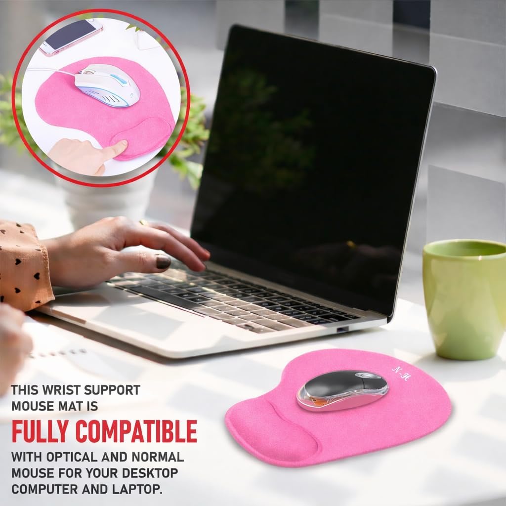 Ergonomic Mouse Pad with Wrist Rest, Lifetime Support