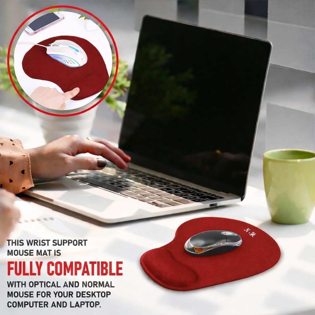 Ergonomic Mouse Pad with Wrist Rest, Lifetime Support