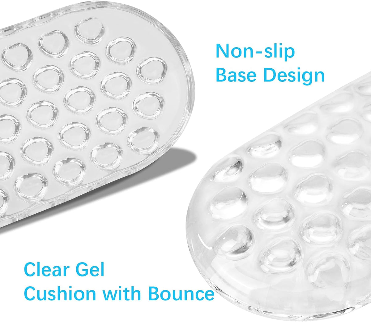 Gel Wrist Rest Support for Mouse Pad&Keyboard Set, Transparent