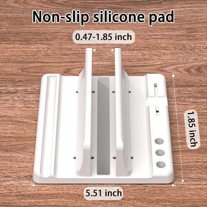 Vertical Laptop Stand, Adjustable 3 in 1 ABS
