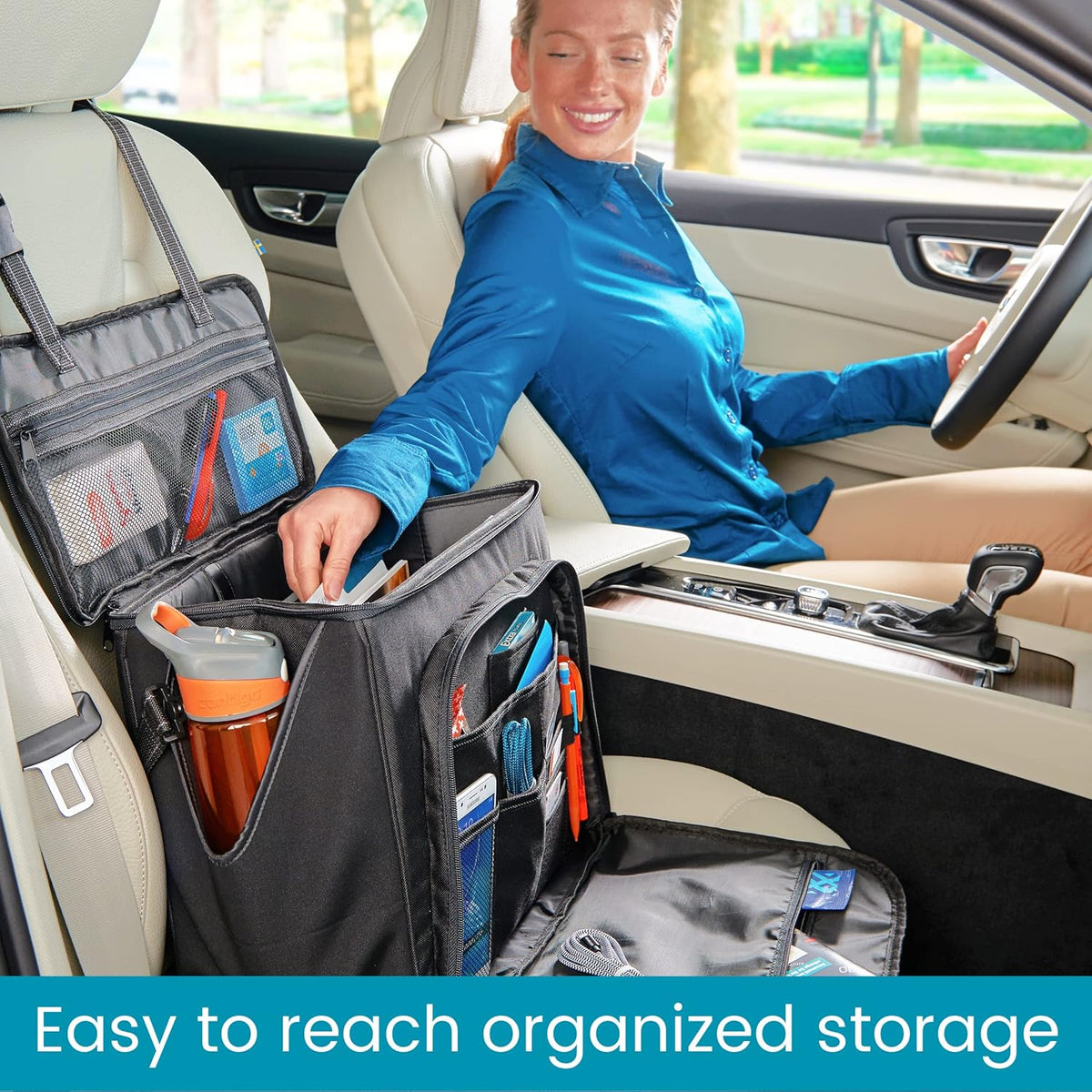Front Seat Car Organizer, Laptop Organizer and Car and Truck File Organizer