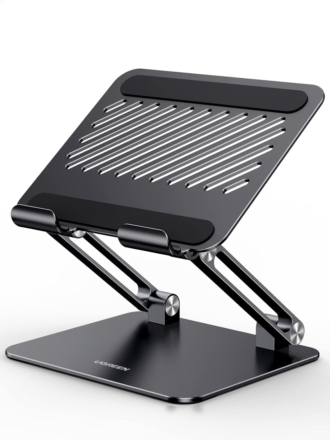 Tablet Stand Holder for Desk Dual Rod Support Aluminum Tablet Holder Adjustable Multi-Angle Home Office Accessories Compatible with iPad Pro 13 12 11 10.5 Air Mini 5 4 3 2 Phone E-Reader Silver