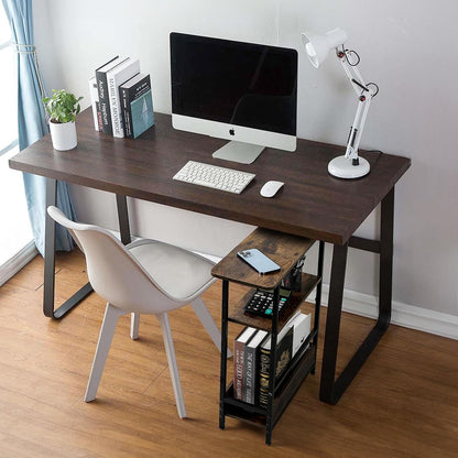 Narrow End Table with USB-C Charging Station, 3-Tier Slim Side Table
