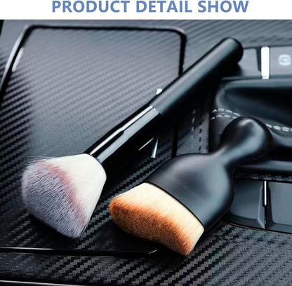 3 Pack Exquisite Microfiber Duster Brushes, Feather Duster,Car Interior Cleaning Brush - Cleaning Tool Efficient Dust Removal for Car Interior, Computers, Keyboards, Photo Frames, Digital Devices