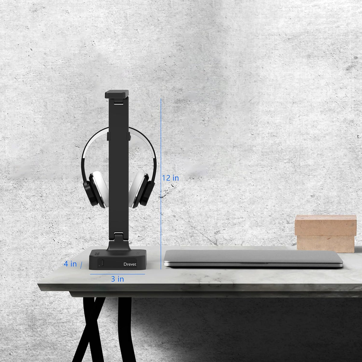 LED Desk Lamp for College Dorm Room, Desk Light with 1 USB Charging Port 2 AC Power Outlet, 3 Lighting Modes, 3 Level Brightness Touch Lamp, Eye-Caring Home Office Foldable Table Lamp