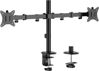 Dual Monitor Arm, Heavy Duty Desk Mount for 2 Screens 13-32 in