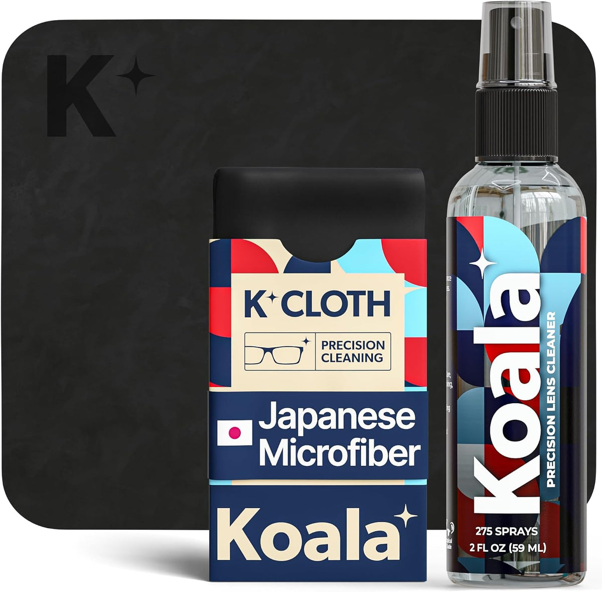 Koala Eyeglass Lens Cleaner Spray Kit | Japanese Microfiber