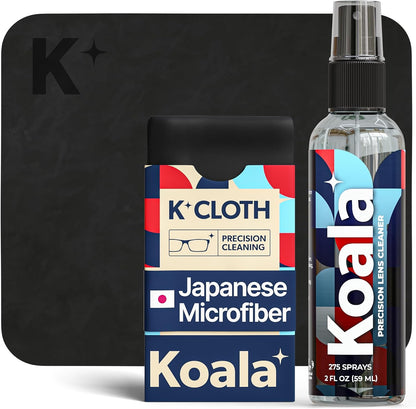 Koala Eyeglass Lens Cleaner Spray Kit | Japanese Microfiber