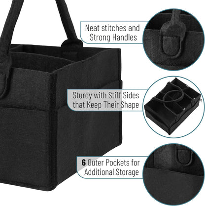 Baby Diaper Caddy Organizer, Gray, Medium