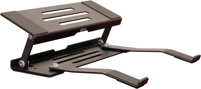 Aluminum Fold & Laptop Riser Stand 3-in-1 Adjustable, Foldable Cooling Stand with Integrated Storage Box, Ruler and Ultra-Slim Portable Design for MacBook, Tablet, Ipad, Keyboard and All Laptop