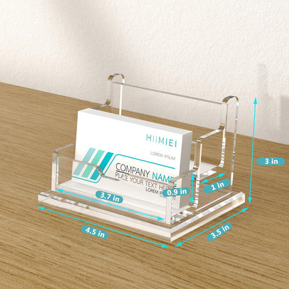 Acrylic Business Card Holder Desk, Card Display Stand 4 Slot 4 Tier