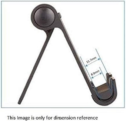 Multi-Angle Portable Foldable Stand for Tablets, E-Readers and Phones, Non-Slip Desktop Holder for iPads, iPhones, Kindles, Hands-Free Viewing - Silver