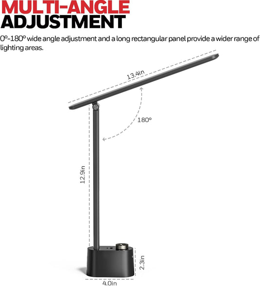 Honeywell H01 Pro LED Desk Lamp, Foldable Desk Light Eye-Caring