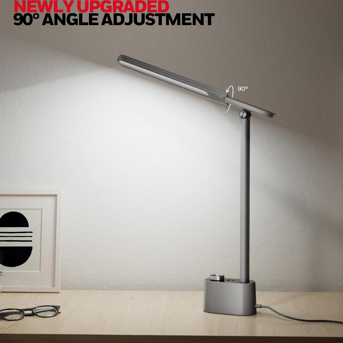 Honeywell H01 Pro LED Desk Lamp, Foldable Desk Light Eye-Caring