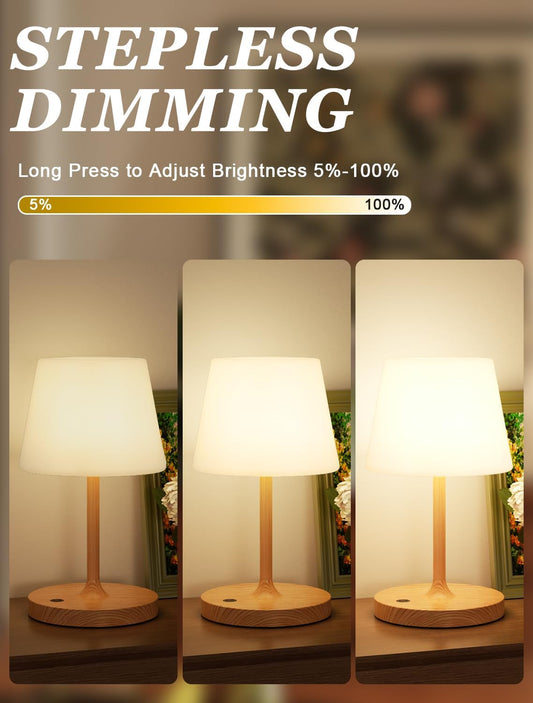 Shower Lamp IP54 Waterproof, Cordless Rechargeable Table Lamp, Outdoor Use