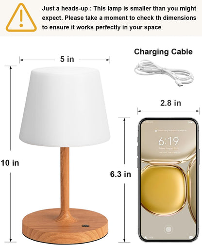 Shower Lamp IP54 Waterproof, Cordless Rechargeable Table Lamp, Outdoor Use