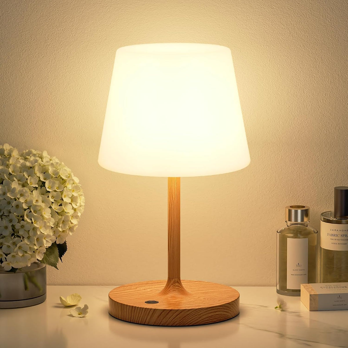 Shower Lamp IP54 Waterproof, Cordless Rechargeable Table Lamp, Outdoor Use
