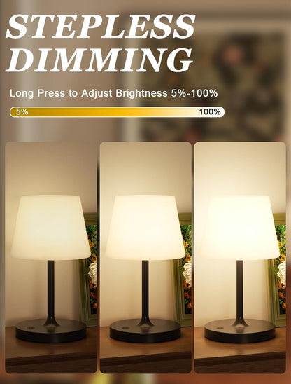 Shower Lamp IP54 Waterproof, Cordless Rechargeable Table Lamp, Outdoor Use