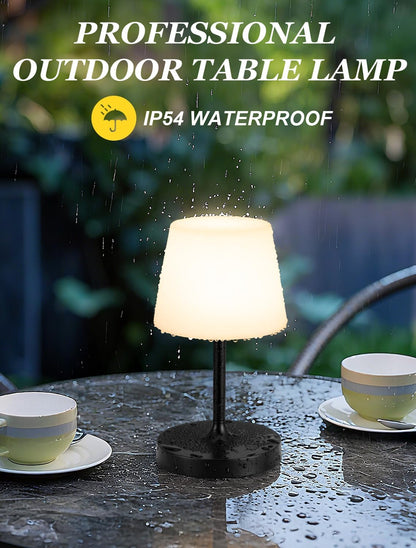 Shower Lamp IP54 Waterproof, Cordless Rechargeable Table Lamp, Outdoor Use