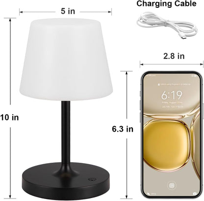 Shower Lamp IP54 Waterproof, Cordless Rechargeable Table Lamp, Outdoor Use