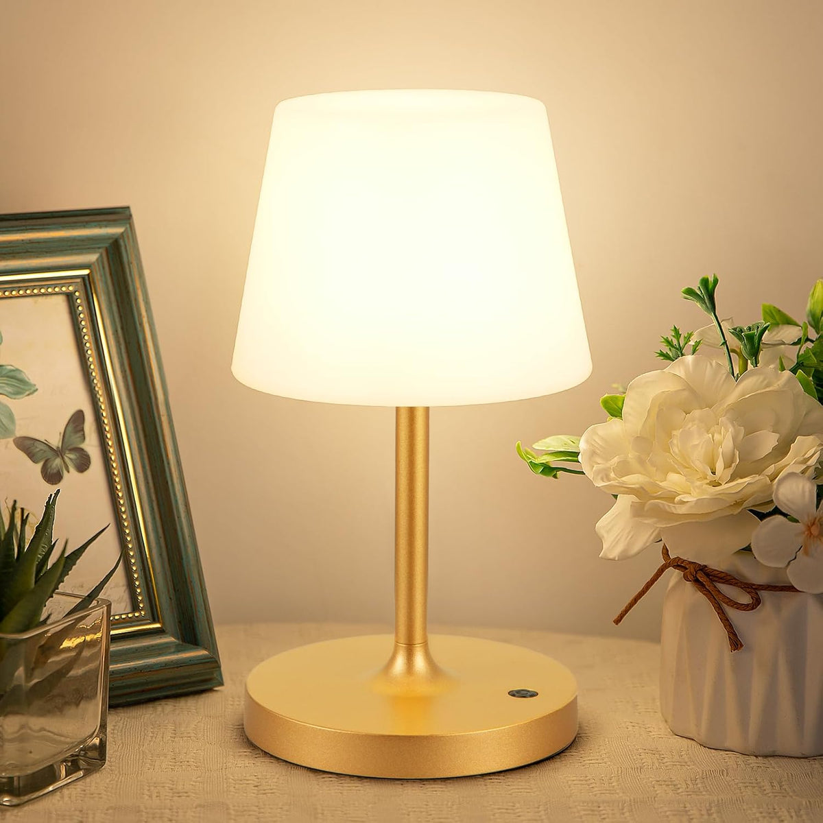 Shower Lamp IP54 Waterproof, Cordless Rechargeable Table Lamp, Outdoor Use