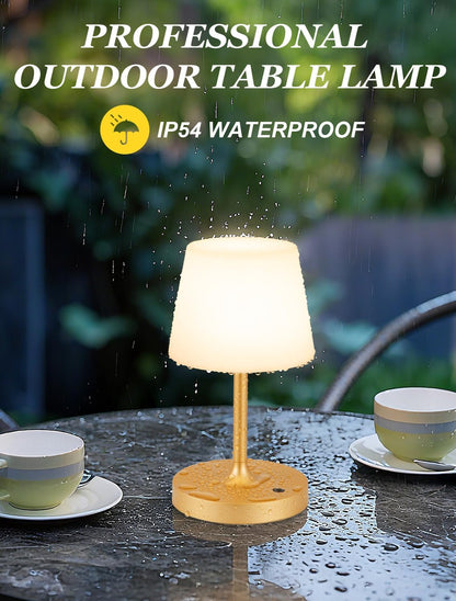 Shower Lamp IP54 Waterproof, Cordless Rechargeable Table Lamp, Outdoor Use