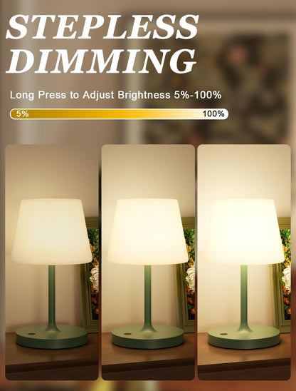 Shower Lamp IP54 Waterproof, Cordless Rechargeable Table Lamp, Outdoor Use