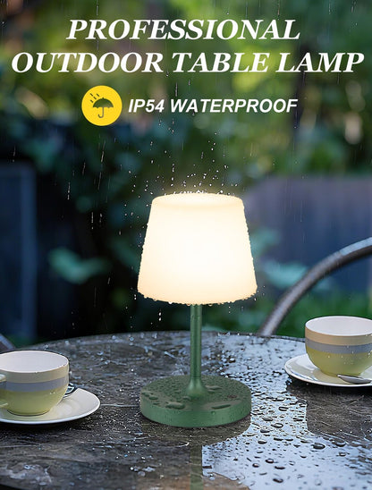 Shower Lamp IP54 Waterproof, Cordless Rechargeable Table Lamp, Outdoor Use