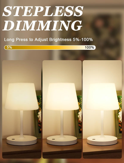 Shower Lamp IP54 Waterproof, Cordless Rechargeable Table Lamp, Outdoor Use