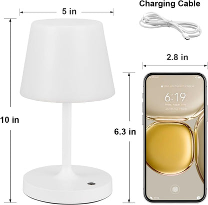 Shower Lamp IP54 Waterproof, Cordless Rechargeable Table Lamp, Outdoor Use