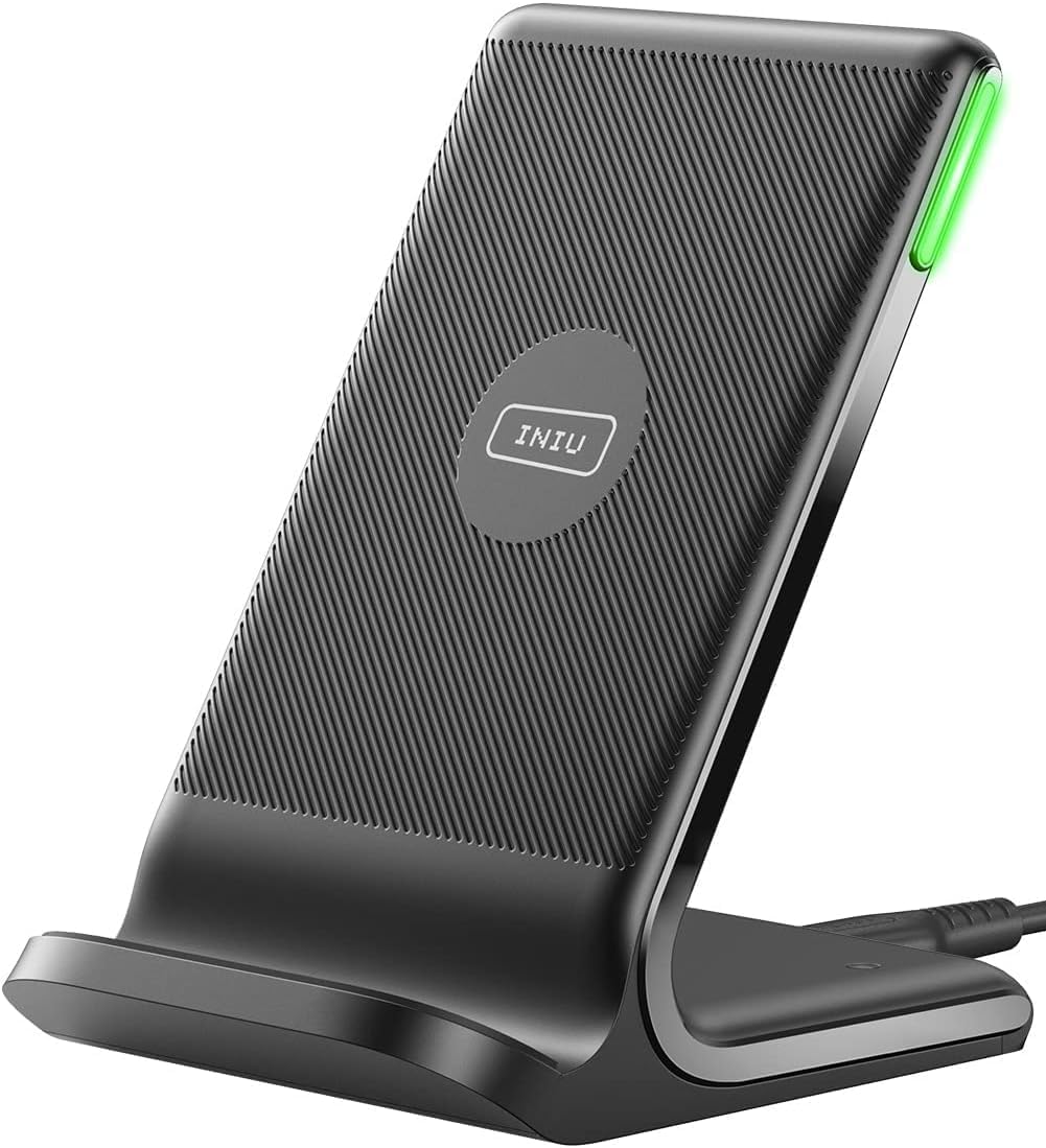 Wireless Charger, 15W Fast Wireless Charging Phone Station with LED