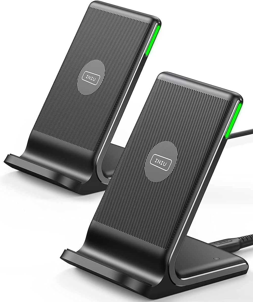 Wireless Charger, 15W Fast Wireless Charging Phone Station with LED