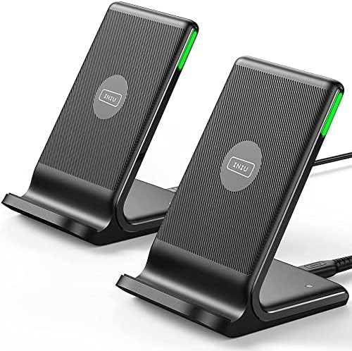 Wireless Charger, 15W Fast Wireless Charging Phone Station with LED