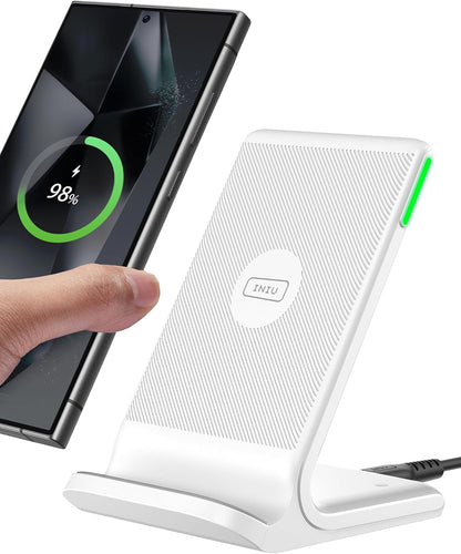 Wireless Charger, 15W Fast Wireless Charging Phone Station with LED