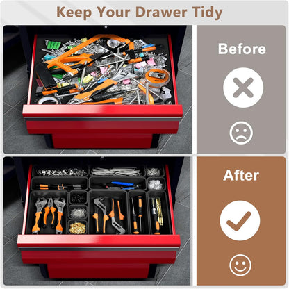 【𝟓 𝐒𝐈𝐙𝐄】 Tool Box Organizer Tray Divider Set Drawer Organizer