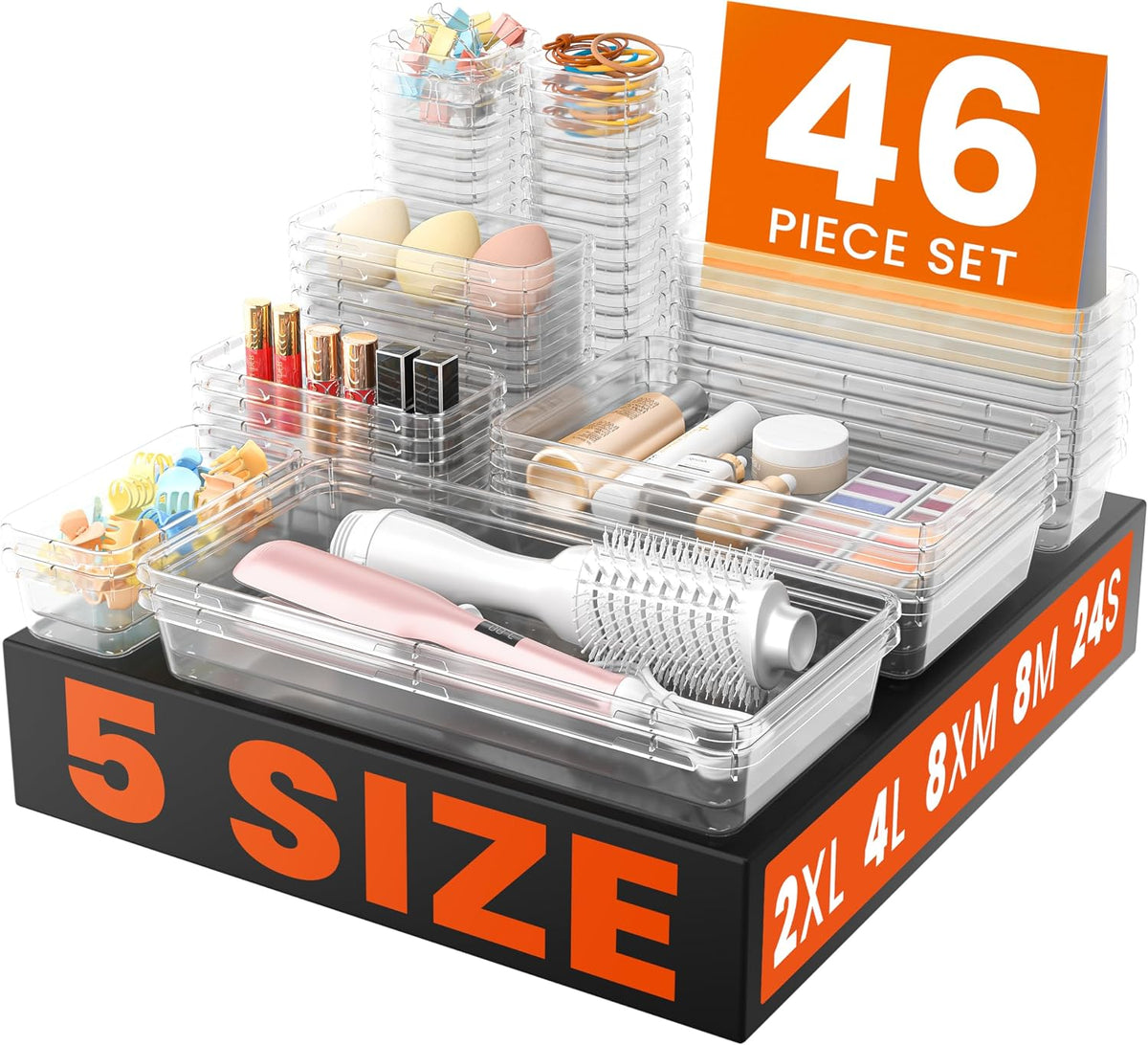 【𝟓 𝐒𝐈𝐙𝐄】 Tool Box Organizer Tray Divider Set Drawer Organizer