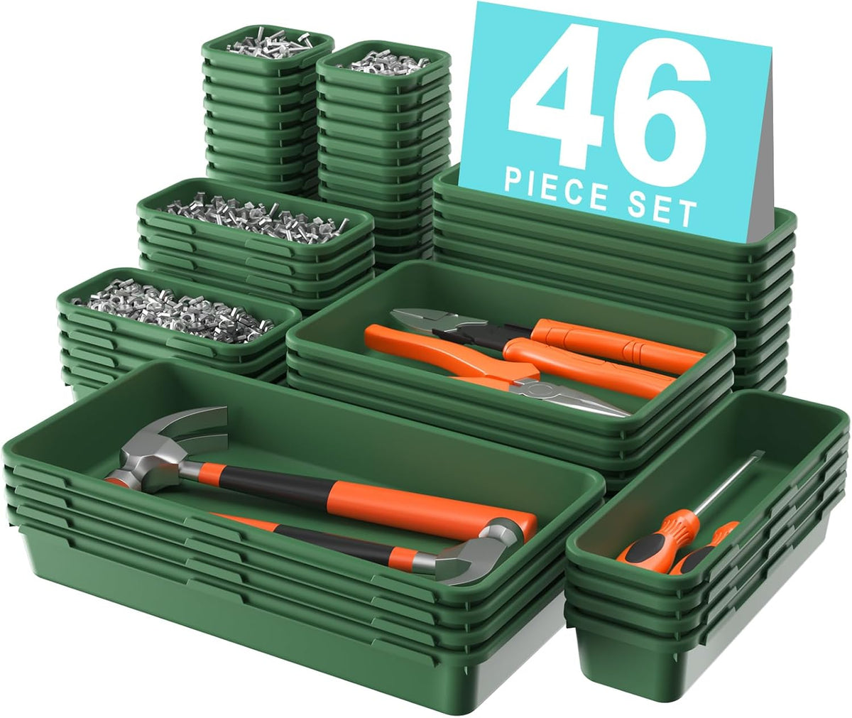 【𝟓 𝐒𝐈𝐙𝐄】 Tool Box Organizer Tray Divider Set Drawer Organizer