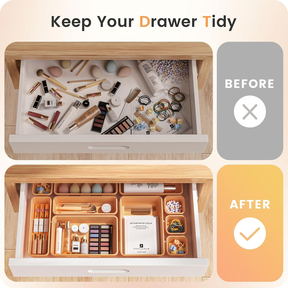 【𝟓 𝐒𝐈𝐙𝐄】 Tool Box Organizer Tray Divider Set Drawer Organizer