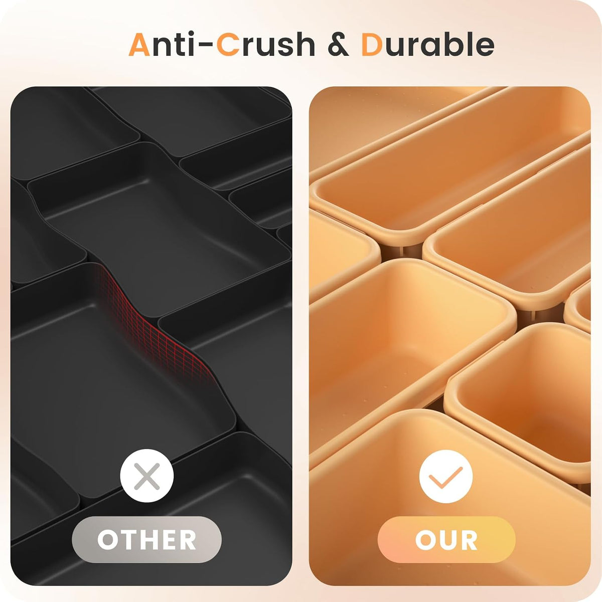 【𝟓 𝐒𝐈𝐙𝐄】 Tool Box Organizer Tray Divider Set Drawer Organizer