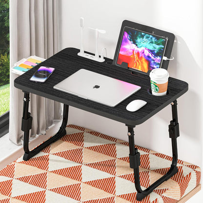 Lap Desk for Bed Adjustable Height with USB Port 23.6" x15.7" Desktop