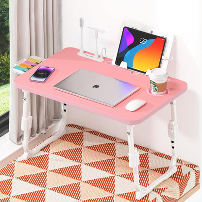 Lap Desk for Bed Adjustable Height with USB Port 23.6" x15.7" Desktop