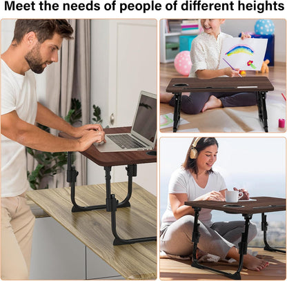 Lap Desk for Bed Adjustable Height with USB Port 23.6" x15.7" Desktop