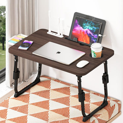 Lap Desk for Bed Adjustable Height with USB Port 23.6" x15.7" Desktop