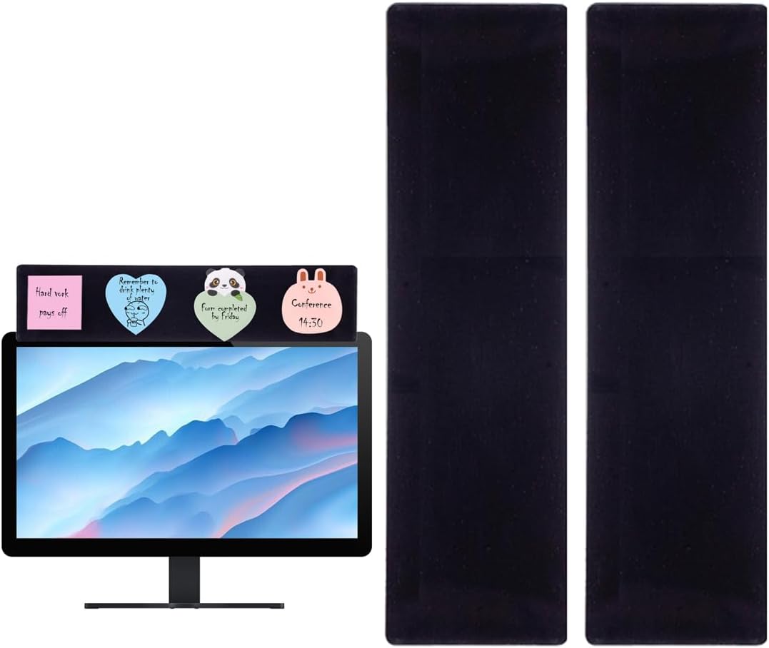 Monitor Memo Top, 18" Sticky Note Holder, Message Board