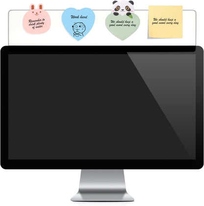 Monitor Memo Top, 18" Sticky Note Holder, Message Board