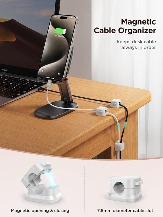 Magnetic Cable Clips, Cord Organizer Adhesive Wire Holder
