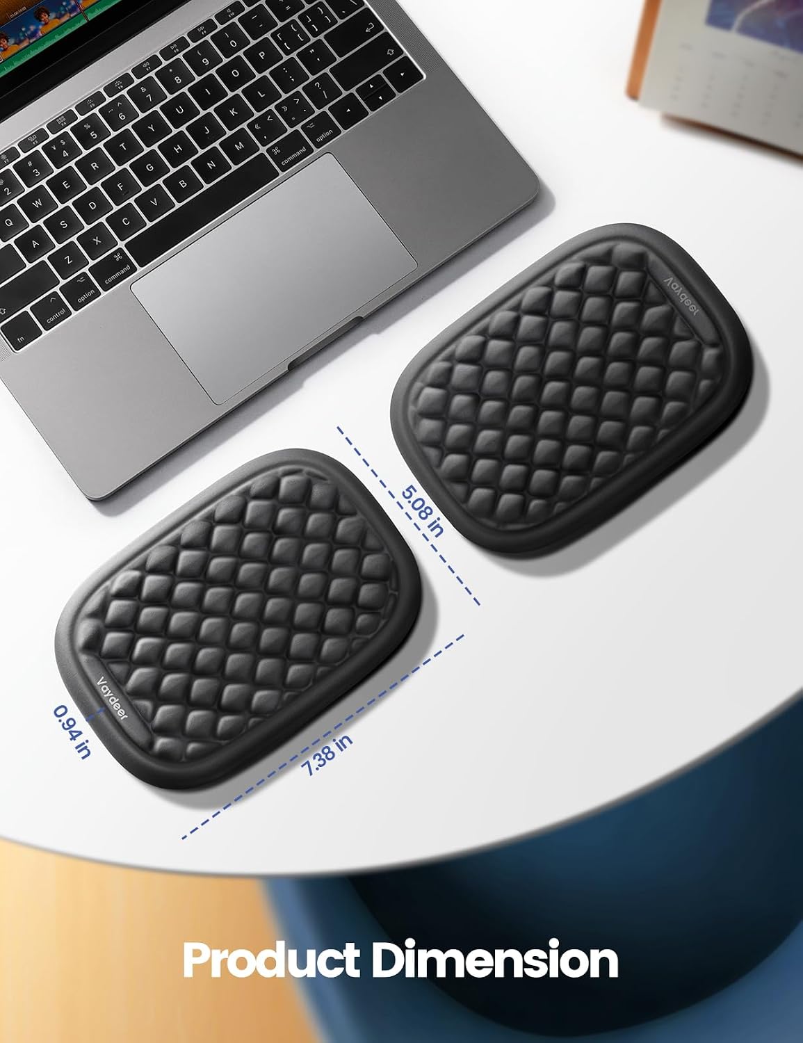 【Upgraded Larger and Thicker】 Elbow Rest Pad 1pc, Desk Wrist Rest Memory Foam Armrest, Ergonomic Mouse Cushion Support, Wrist Pain Relief for Computer Laptop Working Typing Gaming Office Gadget